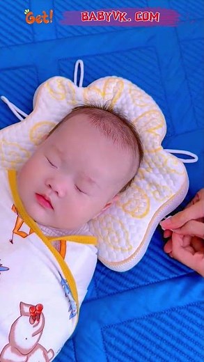 Anti-Flat Head Baby Pillow: Prevent Uneven Head Shape While Sleeping #Newborn