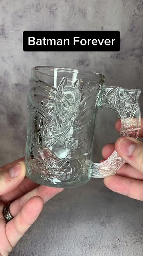 Batman Forever Glass Mug McDonald’s Nostalgia Collection