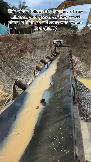 From Earth to Infrastructure: Heavy-Duty Mineral Processing #MiningIndustry #ConveyorSystem #shorts
