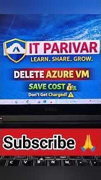 👁️Delete Azure VM & Save Money 💰 | #Azure #AzureVM #DeleteVM #itparivar