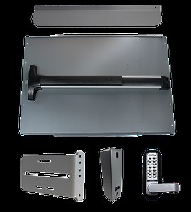 LockeyUSA Panic Shield Kits - PS62 - Gate Panic Bar Kit