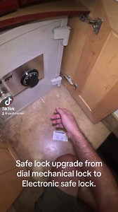 2.1K views | Safe lock upgrade from mechanical dial lock to electronic lock. #electroniclocks #mechanicallock #HomeSafe #MakeLifeEasier | Miki Benyair | Facebook