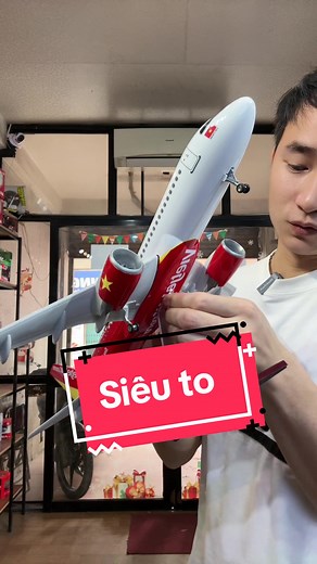 Đánh giá chi tiết mô hình máy bay A320 tỉ lệ 1:130 dài 47cm có đèn