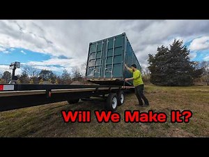 Finishing HOMEMADE trailer, Hauling shipping container 400+ miles.
