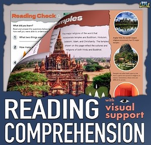 Reading Comprehension with Visual Support | Temples Visual Text Comprehension
