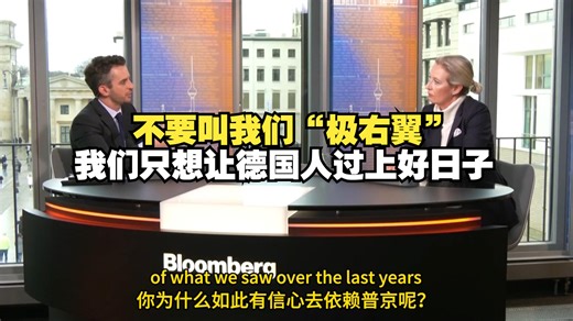 【双字】魏德尔英文访谈直言不讳：美、俄、北约、默克尔