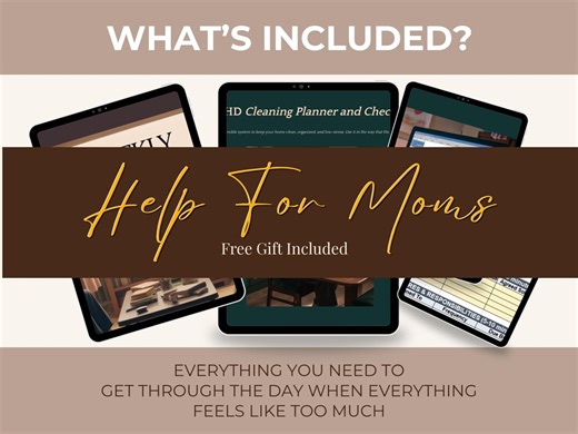 ADHD Family Command Center Bundle - Printable Cleaning Planner, Chore Wheel, Family Meeting Guide, Home Organization for Busy Moms - Etsy