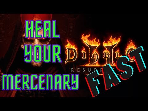 Diablo 2 Resurrected - How to HEAL your Mercenary with POTIONS