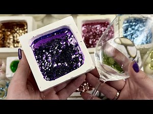 Very beautiful glitters and super calming sound of Gym chalk | ASMR satisfying video
