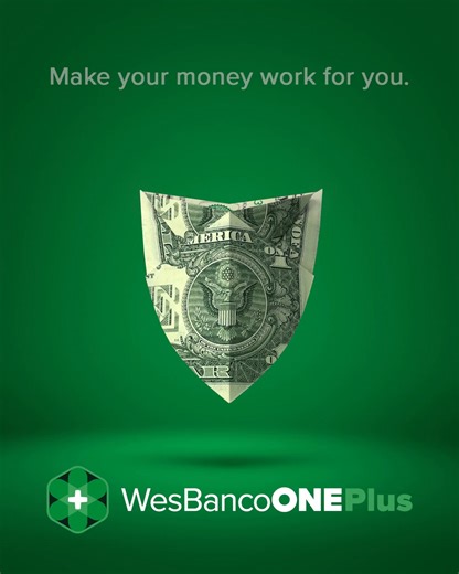 The WesBanco One Plus checking account makes your money work smarter and harder for you, so you can have peace of mind. We’ve got you covered with all-in-one interest-earning checking, including early paycheck access and added security to protect your finances: https://heyor.ca/LPSpm1 | WesBanco