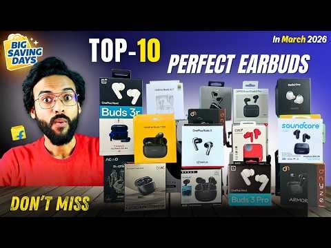 Top 10 Best Earbuds Deals on Flipkart Big Saving Day Sale 2026🔥Best TWS Under 1000 to 5000⚡️