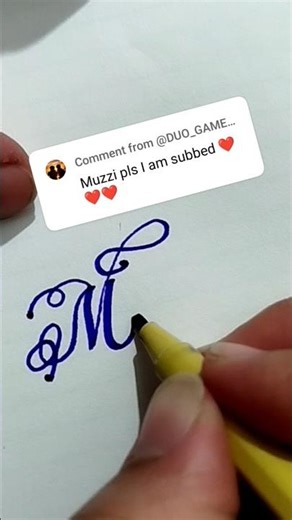 "Muzzi"calligraphy on request#youtube #fyp#Calligraphy#Cursive Lettering#ytshorts#viral #abcd #reels