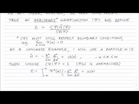 The variational principle in quantum mechanics