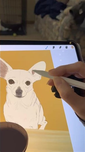 Ramen with your bestie, art process, painted in Procreate #artvideo #digitalart #painting #drawing