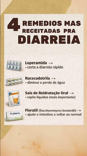4 Soluções Pra Diarreia.#shortvideo