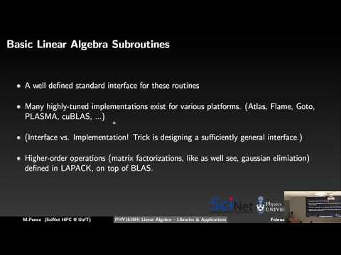 Scientific Computing Lecture 13: Linear Algebra with BLAS and LAPACK