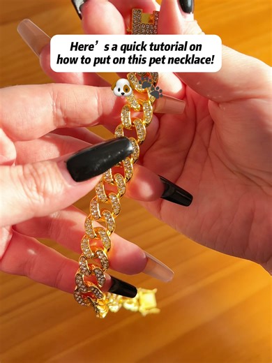 Instructions for using pet diamond necklaces #petsoftiktok #necklace #fyp #tiktok #giftsforpetlover