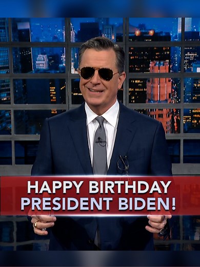 Stephen Colbert Laughs at 82-Year-Old Presidential Hero