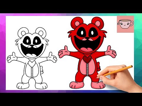 How To Draw Bobby BearHug from Poppy Playtime | Smiling Critters | Cute Easy Drawing Tutorial