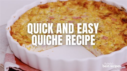 6.2K views · 37 reactions | Simple, cheap to make, delicious and filling – what more could you want from a dinner? The easiest quiche you'll ever make! https://www.bestrecipes.com.au/recipes/quick-easy-quiche-recipe-2/4dpy51gz | Best Recipes | Facebook