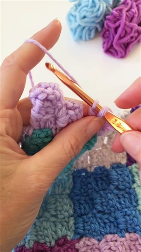 Crochet Project - Crocheting a C2C Patchwork Scarf #crochet #shortscrochet #crocheting