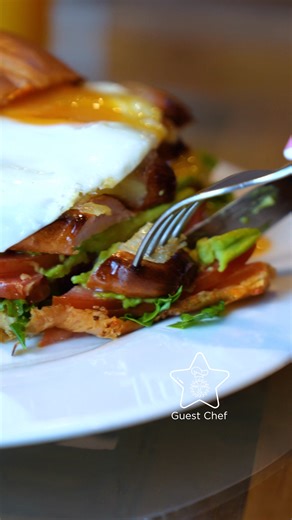 2.3K views · 39 reactions | Do something different today by ordering your breakfast from the Guest Chef Menu. David Kinyanjui brings you the Croissant Breakfast Sandwich that’s a croissant filled with sausage/bacon, cheese, avocado slices, egg, lettuce and tomato slices served with a bowl of fruits or your choice of accompaniment.​ #JavaLove #JavaGuestChef | Java House | Facebook