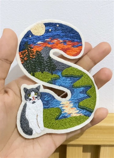 Tutorial Menyulam Patch Huruf yang Menarik