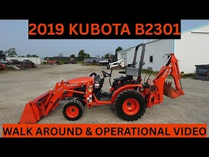 2019 Kubota B2301 Tractor Loader Backhoe Walk Around & Operational Video $22,900