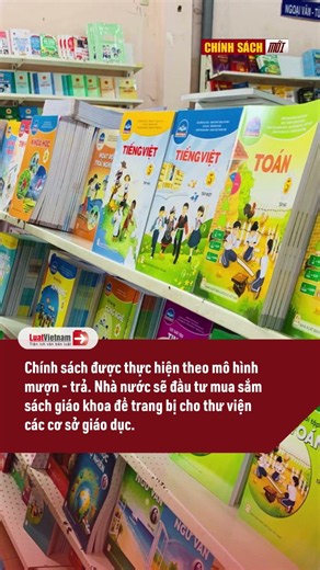 Miễn phí sách giáo khoa cho học sinh toàn quốc từ năm học 2029-2030 #shorts | LuatVietnam.vn