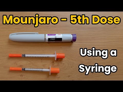 Mounjaro - 5th Dose Using Syringe - Tutorial - How Much is a Full Dose? (Updated Version)