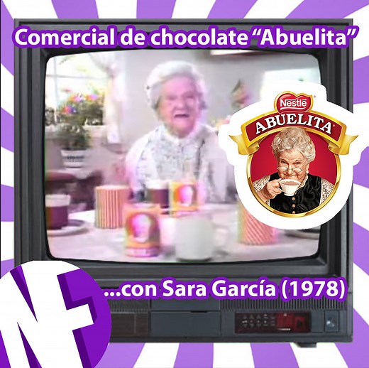 Comercial de chocolate "Abuelita" de 1978 con la actriz y comediante mexicana Sara García, imagen de la marca, en una de sus últimas apariciones en televisión antes de su muerte el 21 de noviembre de 1980. Sara García fue conocida también en su país como la "Abuelita de México" o la "Abuelita del cine nacional" por sus numerosas apariciones en películas mexicanas ya de adulta. #NostalgiasFantasticas | Nostalgias Fantásticas