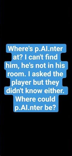 Sebastian solace is looking for p.AI.nter