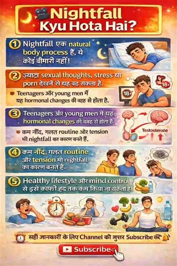 Nightfall Kyu Hota Hai? | Nightfall Ka Sach | Men Health Tips Hindi