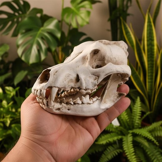 Wolf Skull Decoration Model Statue - Gothic Decor Birthday Gift, 20 X 14 Cm, Bone White - Etsy