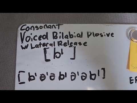 [Consonant] Voiced Bilabial Plosive with Lateral Release [bˡ]