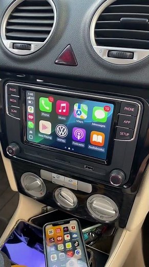 Tiguan 2013 Upgrade Install Fix Wireless CarPlay Retrofit | Before After | RCD360 PRO3S