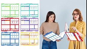 30 Pack Project File Folders, Letter Size 6 Colored File Folders, Manila File Notes Folders, 11.5 x 9.5inch, 1/3 Cut Tab, 6 Assorted Decorative File Folders for Student, School, Home, Office Supplies