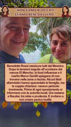 Benedetta Rossi rassicura dal Messico: “Stiamo bene”
