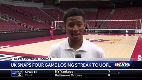 No. 6 UK volleyball takes down No. 3 UofL in five sets
