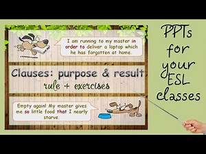 Teaching ESL | Clauses | Clauses of Purpose | Clauses of Result