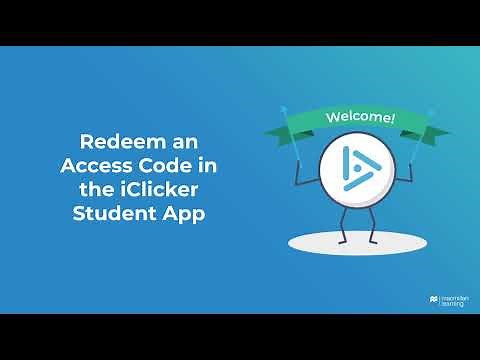 Redeem an iClicker Access Code