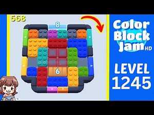 Color Block Jam Level 568 (1245) Solution Walkthrough