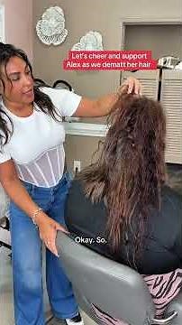 Detangling Tangled Hair #shorts #viral #trending