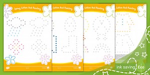 Spring Cotton Bud Painting