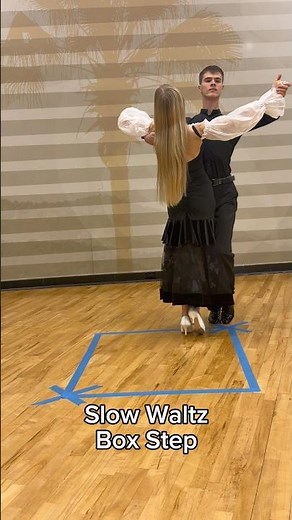 Slow Waltz Box Step👍#ballroomdance#dancesport#waltz#couple#dancer#tutorial#dancestudio