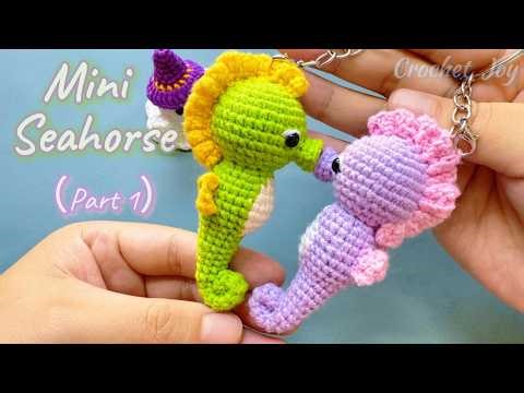 How to Crochet a Cute Little Seahorse (Part 1: Head and Body) | Easy Amigurumi Tutorial