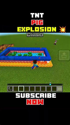 TNT 💥 Turtle explosion 🖤 #minecraftshorts #viralshorts