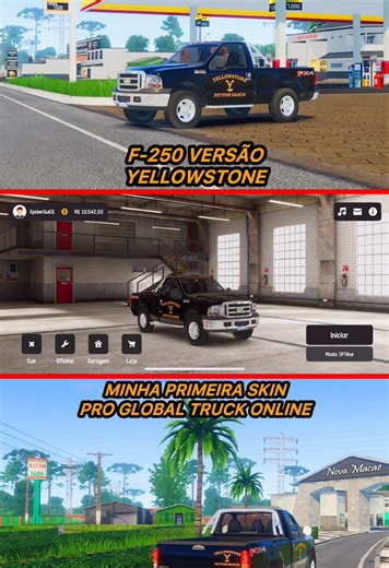 Skin F-250 Yellowstone no Global Truck Online