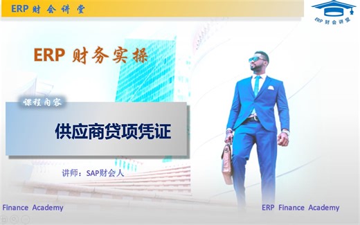 SAP财务实操 之 FB65录入供应商贷项凭证