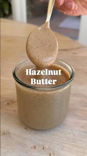 rich, nutty, Nutella-like HAZELNUT BUTTER 🌰🫙